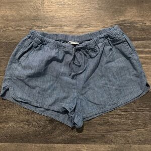 J Crew Factory Blue Chambray Shorts size medium